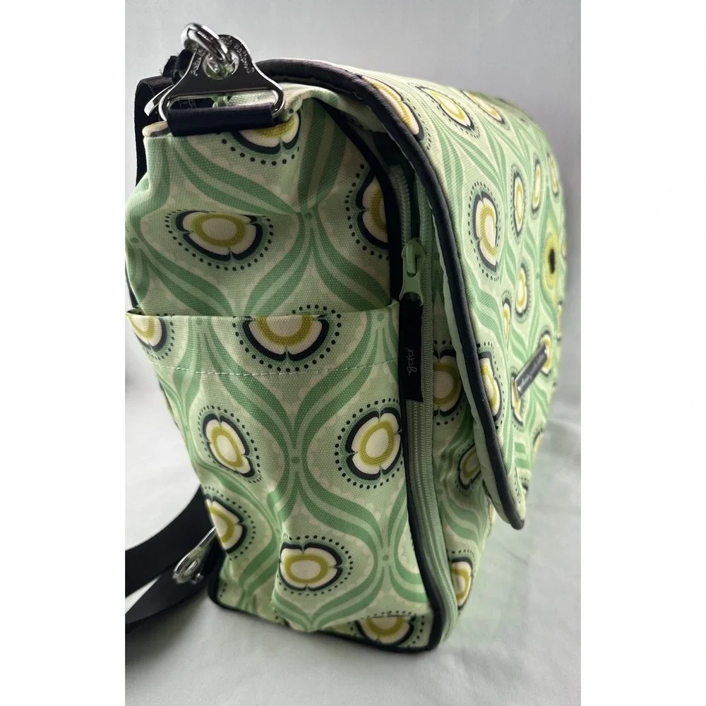 PETUNIA PICKLE BOTTOM Boxy Backpack DIAPER BAG Changing‎ Pad Aqua Floral
